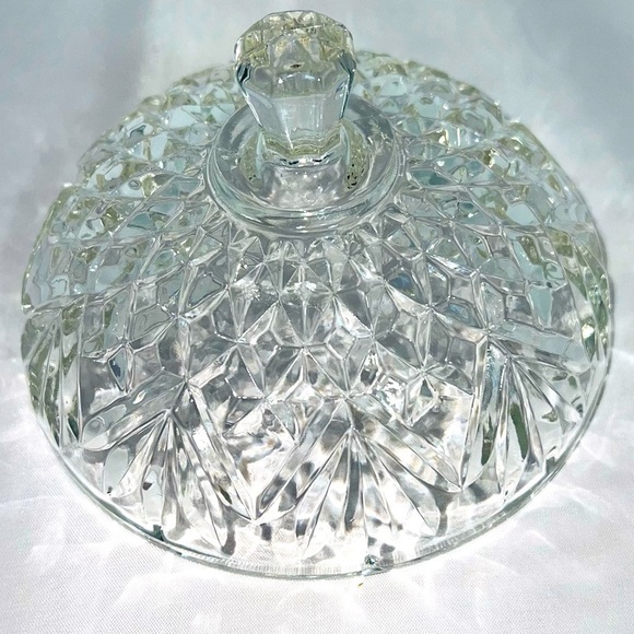 VINTAGE Crystal Butter Bell Dish - Picture 3 of 3